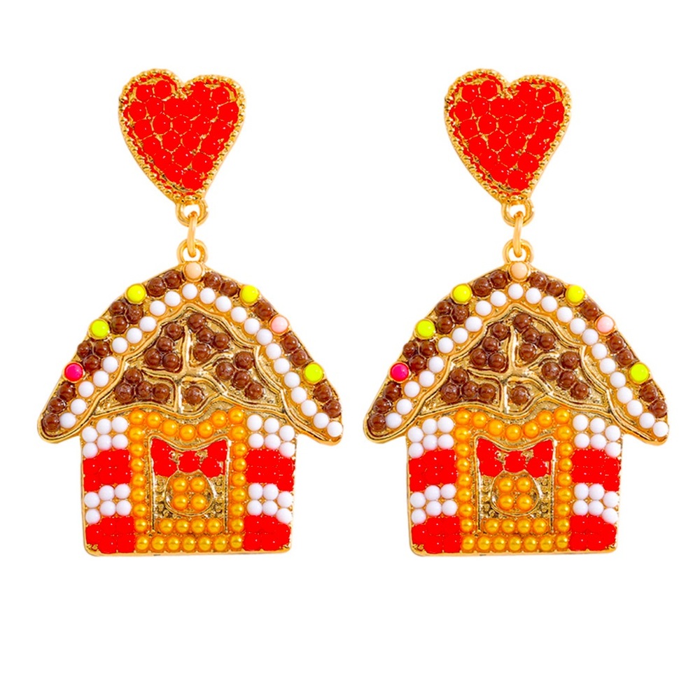 Gingerbread House Earrings